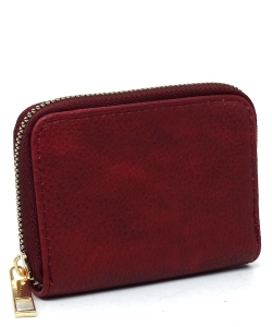 Fashion Solid Color Mini Wallet AD017 WINE/